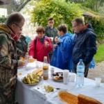 Une collation bien méritée pour nos courageux convives.