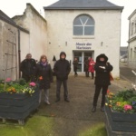 Départ de la randonnée après la visite du musée.